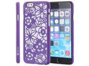 Vena TACT Flora Design Rubber Coated Polycarbonate Hard Case Cover for Apple iPhone 6 4.7 Radiant Orchid