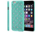 Vena TACT Polygon Design Rubber Coating Case for Apple iPhone 6 Plus 5.5 Teal