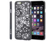 Vena TACT Flora Design Rubber Coating Case for Apple iPhone 6 Plus 5.5 Black