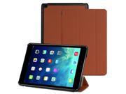 Vena vCover PU Leather Smart Cover Slim Hard Shell Case with Sleep Wake Function for Apple iPad Air 2 2014 Brown Black