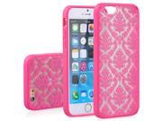 Vena TACT ARMOR Damask Design PC TPU Case Cover for Apple iPhone 6 Plus 5.5 Pink