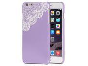Fosmon GEM LACE 3D Bling Lace Design Snap On Polycarbonate PC Case for Apple iPhone 6 Plus 6s Plus 5.5 Purple
