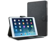 Fosmon CADDY SILK PU Leather Folio Stand Case for Apple iPad Air 2 Black