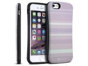 Vena ARCH Neo Stripe Hybrid TPU PC Backplate Hard Shell Case for Apple iPhone 6 4.7 Purple