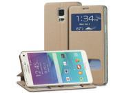 Fosmon OPUS SWIFT PU Leather Folio Stand Case for Samsung Galaxy Note 4 Gold