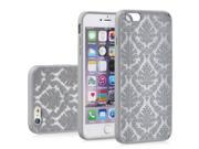 Vena TACT ARMOR Damask Design PC TPU Case Cover for Apple iPhone 6 Plus 5.5 Silver