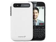 Fosmon MATT HQ Rubberized Polycarbonate PC Snap On Case for BlackBerry Classic Q20 White