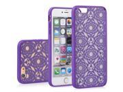 Vena TACT ARMOR Polygon Design Hybrid PC TPU Case Cover for Apple iPhone 6 4.7 Radiant Orchid
