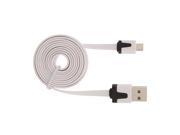 Fosmon Vivid Series Micro USB Flat Cable White