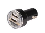 Fosmon 5x Mini Bullet Dual USB 2 Port Car Charger Adapter for iPhone 4 4S 5 iPod White