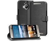 Vena vSuit Draw Bench PU Leather Wallet Flip Stand Case with Card Pockets for HTC One M9 Black