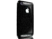 DragonFly Wet Shield Polycarbonate Crystal Hard Case for Apple iPhone 3G 3GS Black