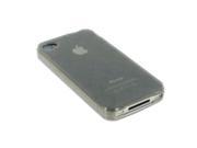Fosmon High Quality Circle Design TPU Protective Case for AT T Apple iPhone 4 Smoke Grey