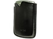 Cellet GBLK8300B Signature Leather Case with Spring Clip for BlackBerry 8300 Curve