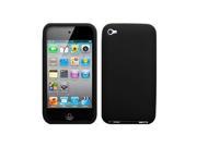 Black Soft Silicone Skin Case for Apple iPod touch 4th Gen