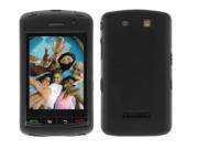 Solid Black Silicone Case Screen Protector For Blackberry Storm 9530