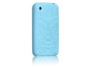 Case mate IPH3GTR BLU Tiki Skin Rubber Case for iPhone 3G Blue