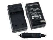 2 X NPBG1 Replacement Battery Charger w Car Adapter for Sony CyberShot W100 W200 W30 W50 W70 W80
