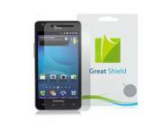 GreatShield Ultra Smooth Clear Screen Protector Film for AT T Samsung Galaxy S ll S2 Attain 3 Pack