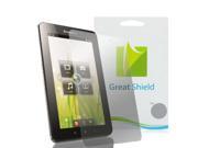 GreatShield Ultra Anti Glare Matte Clear Screen Protector Film for Lenovo IdeaPad A1 Touchscreen Tablet 3 Pack