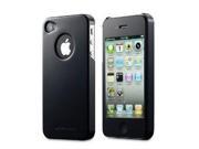 GreatShield Guardian Series Slim Fit PolyCarbonate Hard Case for Sprint Verizon AT T Apple iPhone 4 iPhone 4S Glossy Black