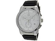 Calvin Klein K2S371D6 CK Sport Chronograph Stainless Steel Case Rubber Strap Silver Tone Dial Date Display