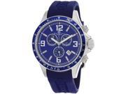 Oceanaut OC3346 Baltica Chronograph Stainless Steel Case Rubber Strap Blue Tone Dial Date Display