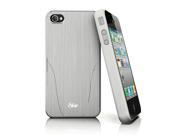 iSkin Aura Case for iPhone 4 4S Silver White