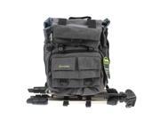 Evecase Canvas DSLR Camera Backpack w Rain Cover Gray for Canon EOS 5DS 5DS R T6i T6s EOS 7D Mark II 70D 60D 60Da 6D 5D Mark III Mark II 50D 40D SL1