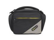 Evecase Black Grey Medium SLR Camera Travel Case Bag with Strap for Fuji FinePix X E1 S2950 S2800HD S4500 S4800 S6800 S8400 S8200 S4200 SL300 S3200 S