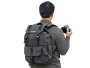 Evecase Black D SLR Camera Backpack with Waterproof Rain Cover for Samsung NX2000 NX1100 NX300 NX30 NX1 WB2200F Galaxy NX