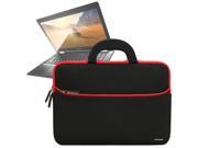 Evecase Lenovo Flex 3 Flex 2 14 Inch Laptop Sleeve Ultra Portable Slim Neoprene Briefcase w Handles and Extra Front Zipper Pocket – Black