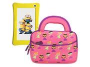 Evecase Minion WinTAB 7 Inch Touchscreen Tablet Sleeve Case Cute Fairy Tale Princess Themed Neoprene Travel Carrying Slim Bag w Dual Handle and Accessory Pock