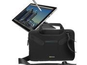 Evecase Microsoft Surface Pro 4 12.3inch Tablet Neoprene Messenger Case Tote Bag with Handle and Carrying Strap – Black