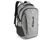 17.3 inch Laptop Backpack Evecase School College Backpack for Laptop chromebook Ultrabook up to 17.3 inch Gray