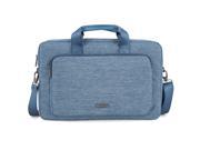 Evecase 17 17.3 Inch Classic Padded Briefcase Messenger Bag with Shoulder Strap and Handle for Laptop Notebook Ultrabook Chromebook Computer Blue
