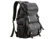 Evecase DSLR Camera Case Rugged Backpack with Tablet Compartment Black for Nikon SLR Cameras