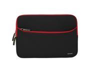 Evecase ASUS ZenBook 3 UX390UA 12.5 inch Laptop Sleeve Case Portable Slim Neoprene Carrying Case Bag w Accessory Pocket – Black Red