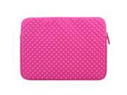 Evecase 15.6 inch Diamond Foam Neoprene Universal Sleeve Zipper Bag for NEW Dell i3542 6003BK Touch Screen 15.6inch Laptop – Hot Pink
