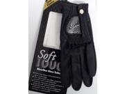 Soft Touch Microfiber Golf Glove Black Men s LH Medium Large