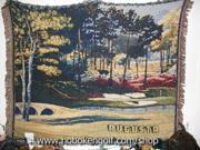 Augusta Golf Tapestry Throw Amen Corner Great Gift NEW