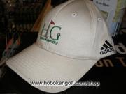 Hoboken Golf Embroidered Adidas Prostretch Cap Cream