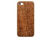 Laser Engraved Wood Phone Case Los Angeles City County Map Maple Cherry Black Cork for iPhone 4 4s iPhone 5 5s SE iPhone 6 6s iPhone 6 6s Plus Galaxy