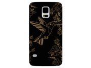 Laser Engraved Wood Phone Case Flying Hummingbird Flowers Maple Cherry Black Cork for iPhone 4 4s iPhone 5 5s SE iPhone 6 6s iPhone 6 6s Plus Galaxy