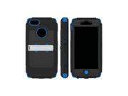 Blue Black OEM Trident Kraken AMS Apple Iphone 5 Plastic Cover On Silicone W Screen Protector Kickstand Belt Clip