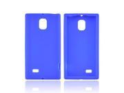 Blue OEM Multipro LG Spectrum 2 Rubbery Soft Silicone Skin Case