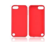 Red Apple Ipod Touch 5 Rubbery Soft Silicone Skin Case