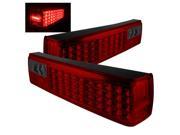 Spyder Auto Ford Mustang 87 93 LED Tail Lights Red Smoke