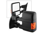 Ford SuperDuty 08 14 Manual Extendable POWER Heated Adjust Mirror with LED Signal Amber LEFT
