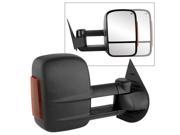 Chevy Silverado 07 12 Manual Extendable POWER Heated Adjust Mirror with LED Signal Amber Right